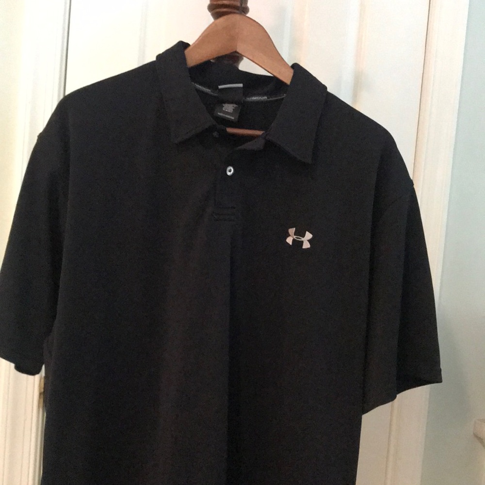 Black Under Armour Golf Shirt